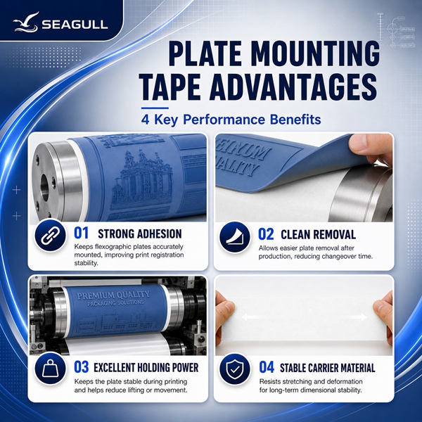 Flexographic Foam Plate Mounting Tape Features